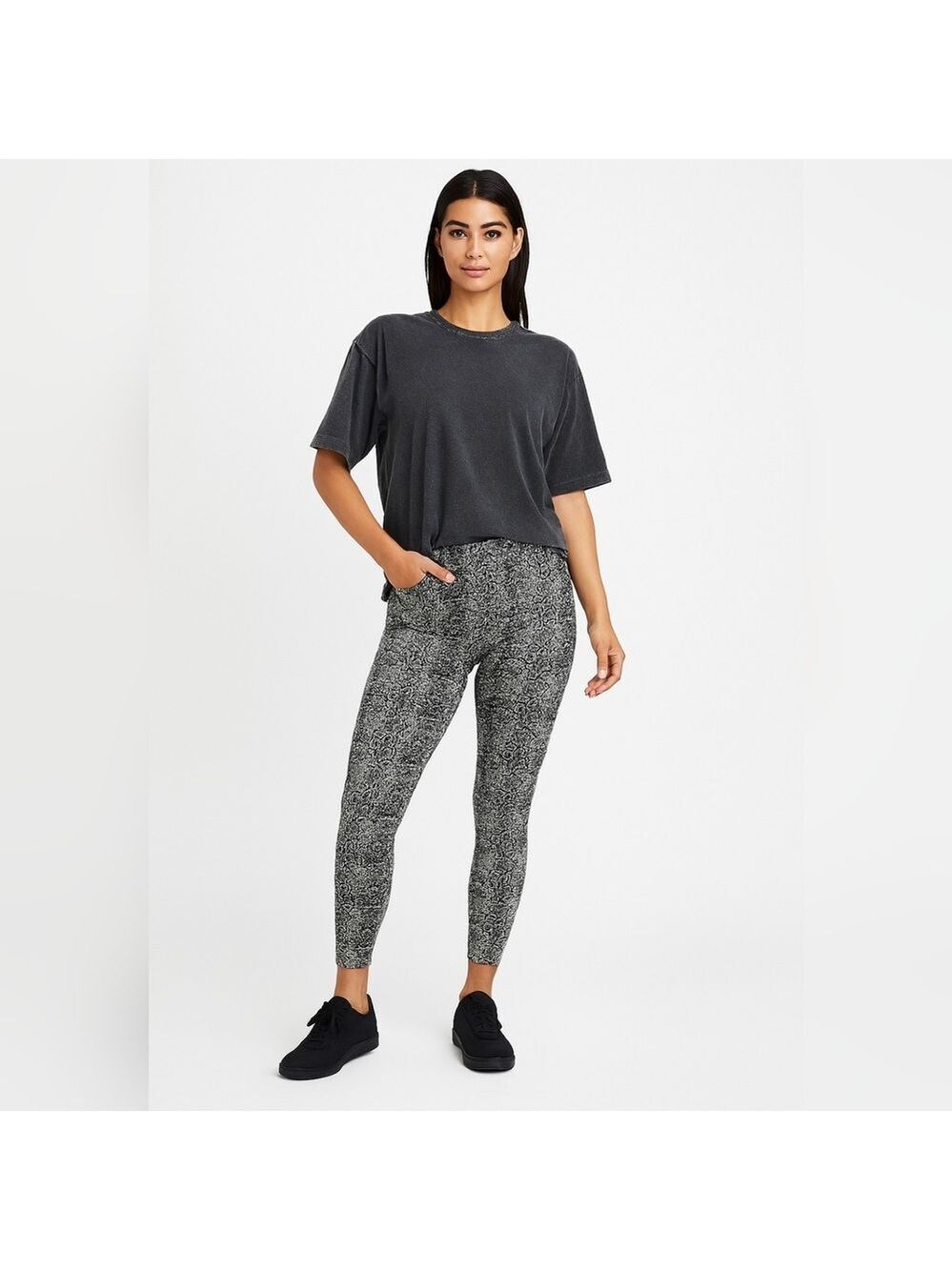 KoralโSnakeโPrintย Leggings